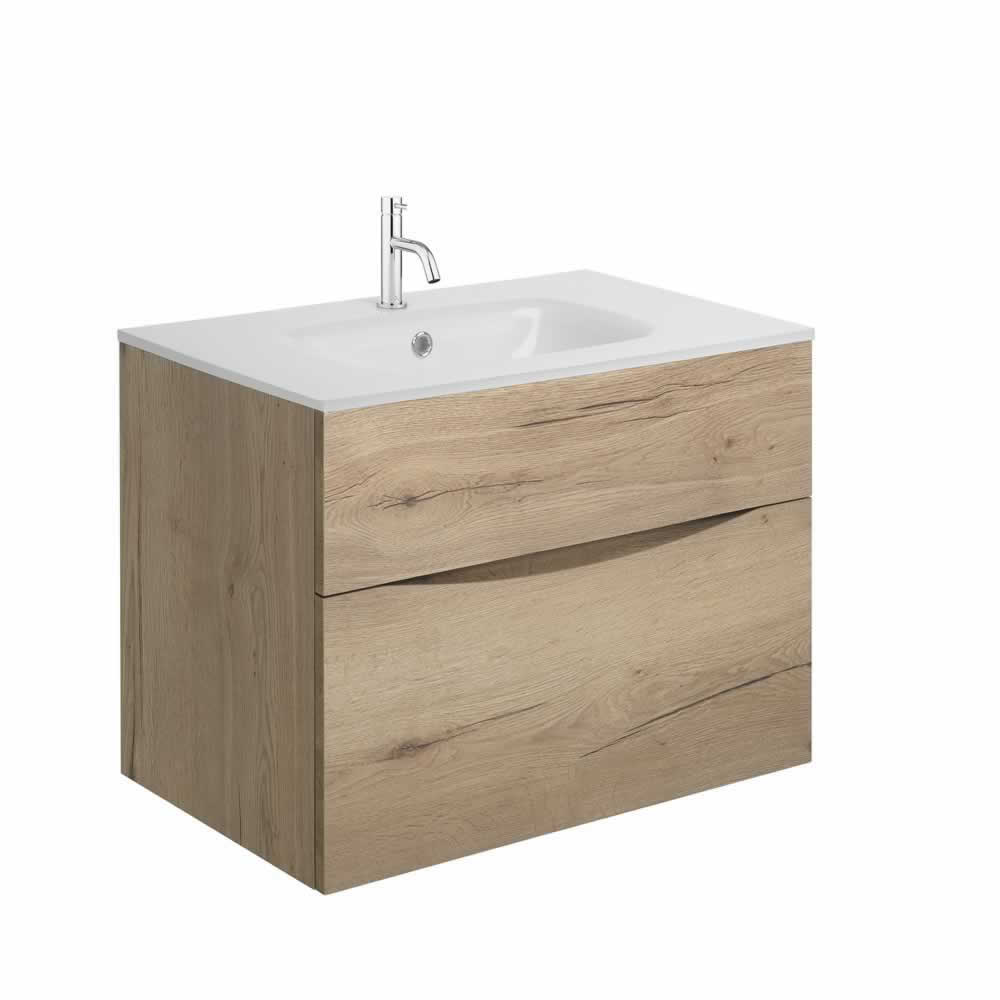 Glide II 70 Unit & Ice White Glass Basin